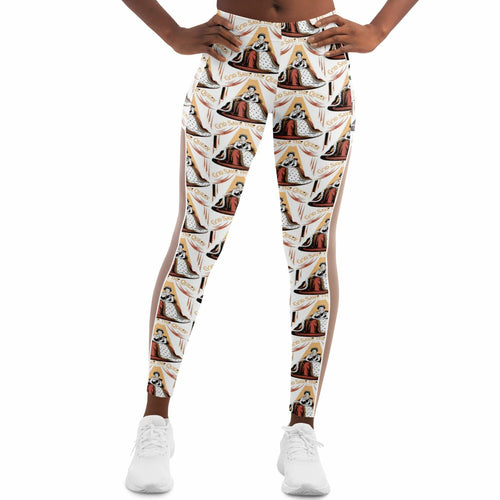 "God Save The Queen" Mesh Pocket Legging