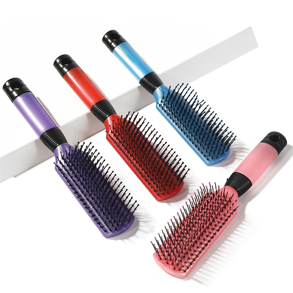 1pc Plastic Detangling Brush Hairdressing Comb Rib Comb Massage Hair Brush For All Hair Types For Men And Women