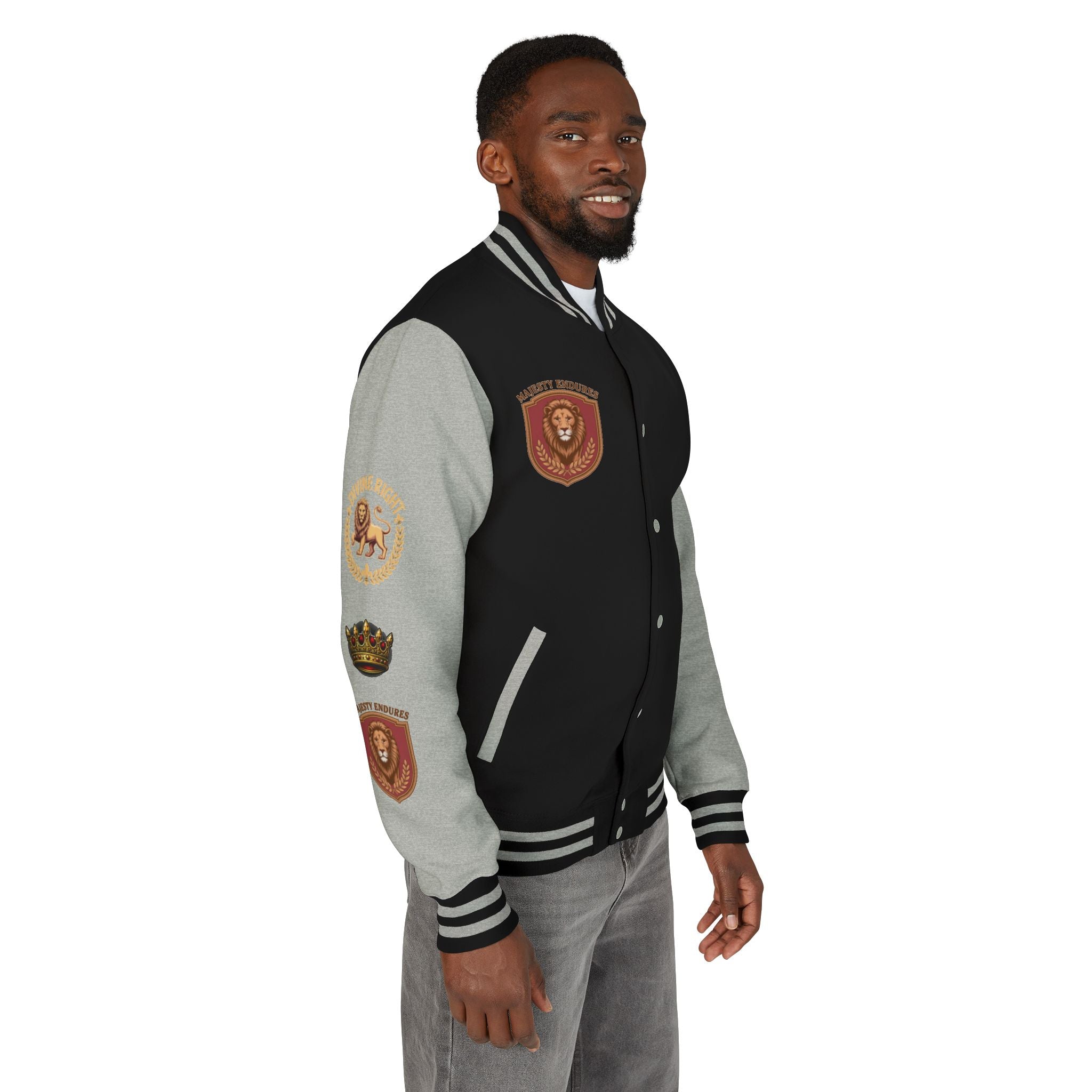 Men's "Crowned King" Varsity Jacket