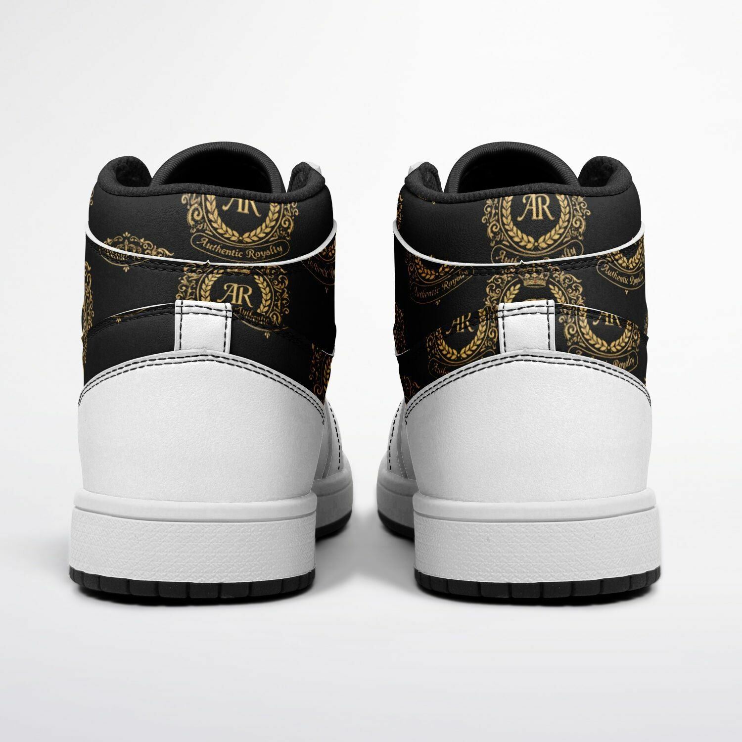 KoolKingKickz "Golden Crown" High-Top Sneakers