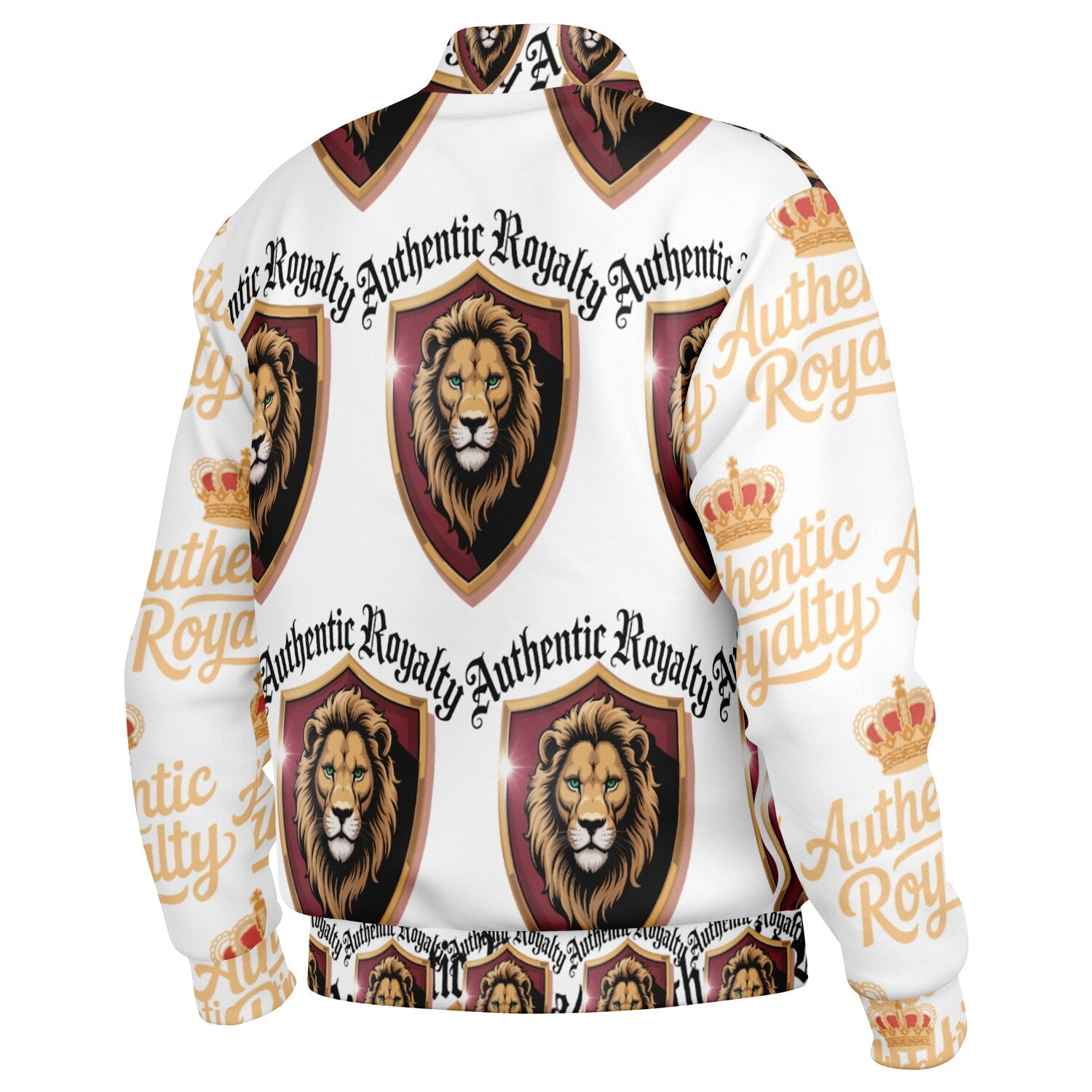 Authentic Royalty Men's "King Lion" Heavyweight Baseball Jacket