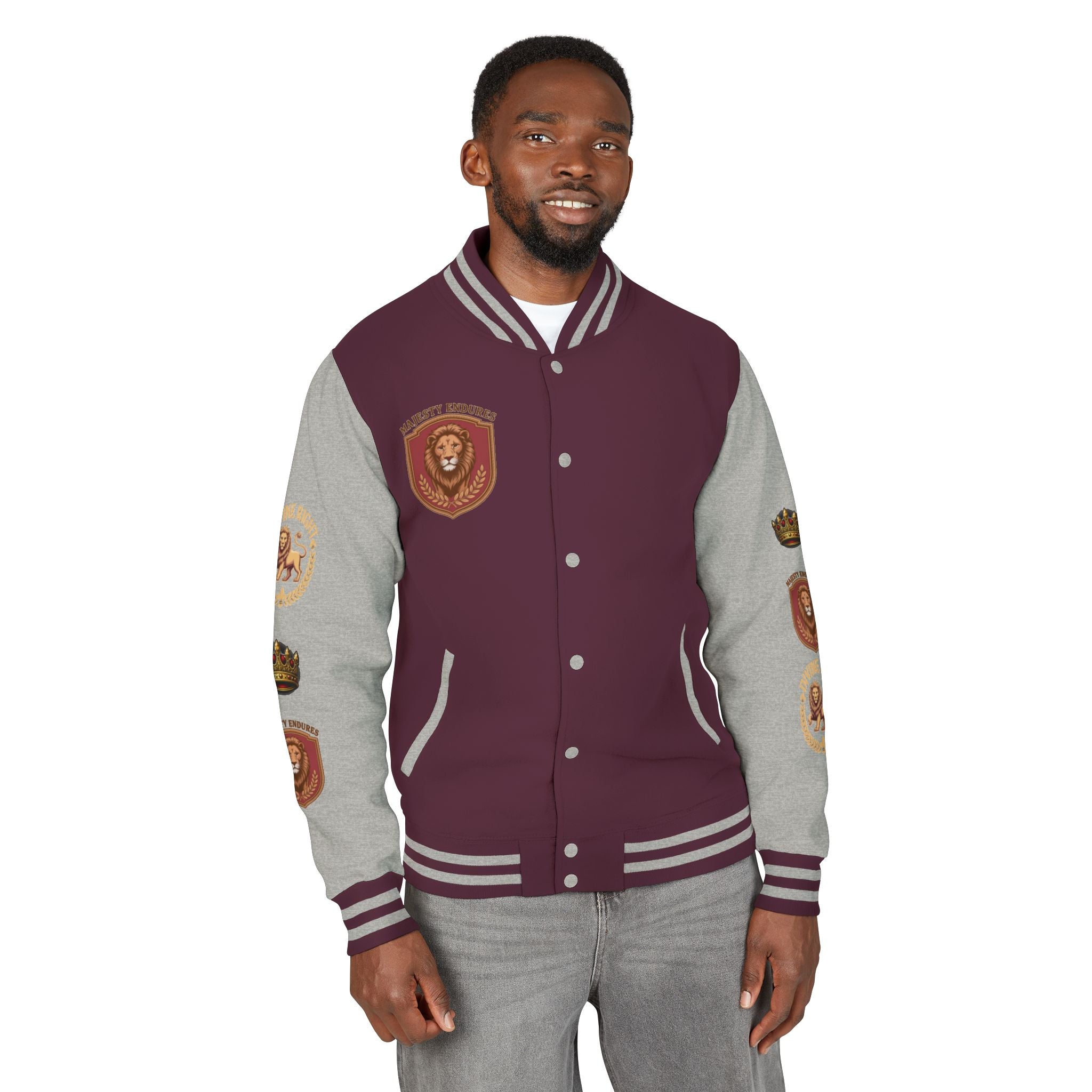 Men's "Crowned King" Varsity Jacket