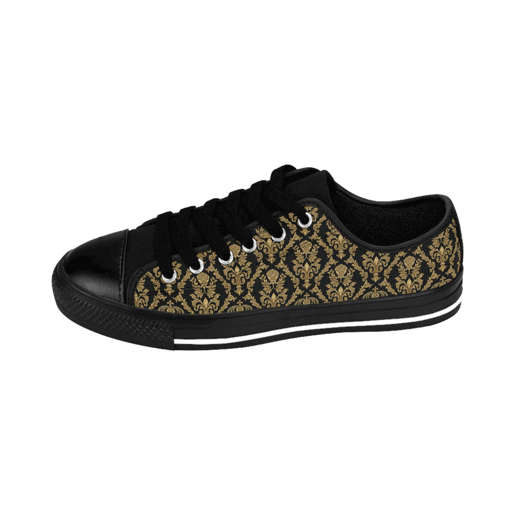 KoolKingKickz "Beige Damask" Low-Top Shoes