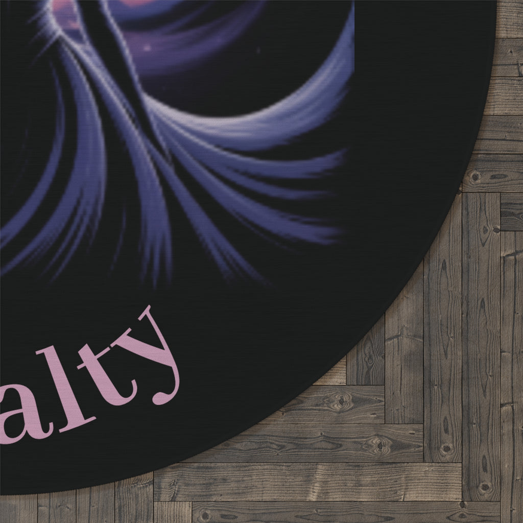 Authentic Royalty "Crowned Queen" Round Floor Rug