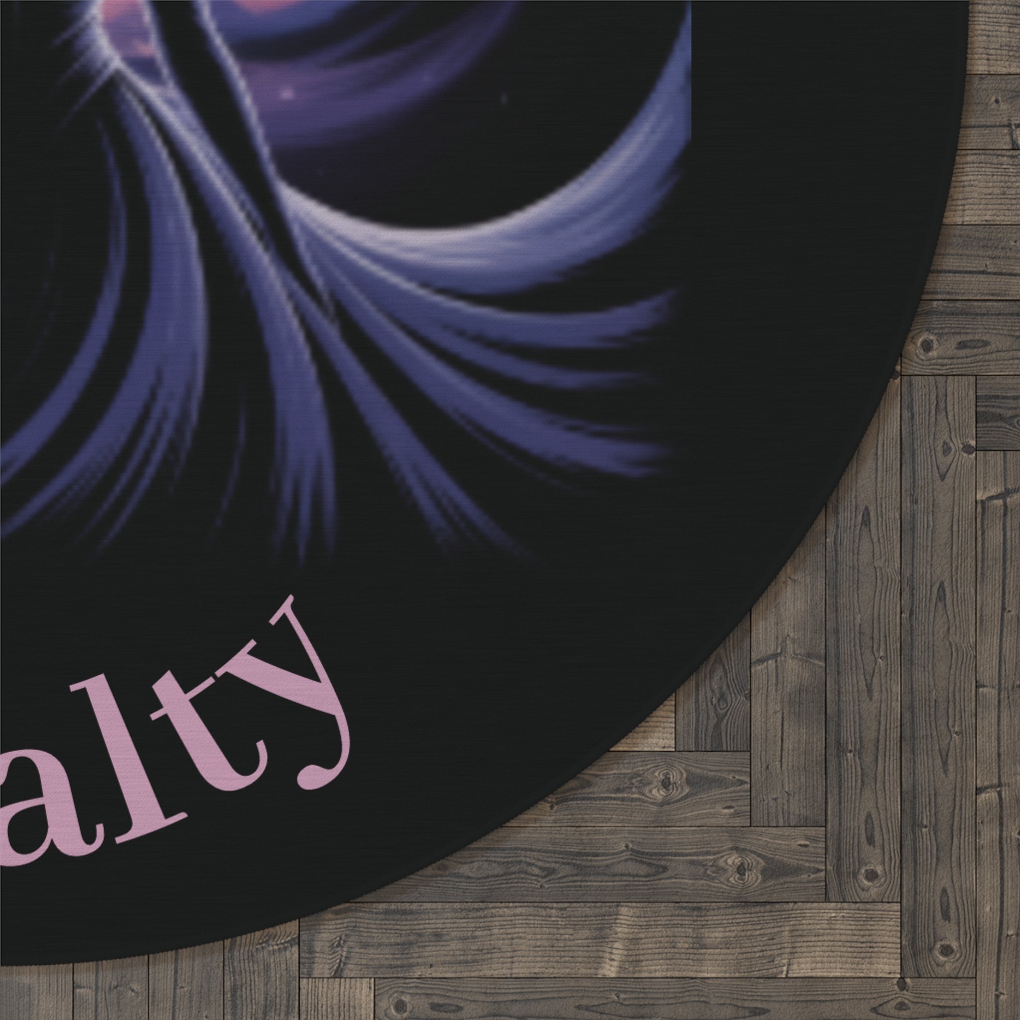 Authentic Royalty "Crowned Queen" Round Floor Rug