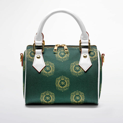 Gold & Emerald PU Leather Crossbody Handbag