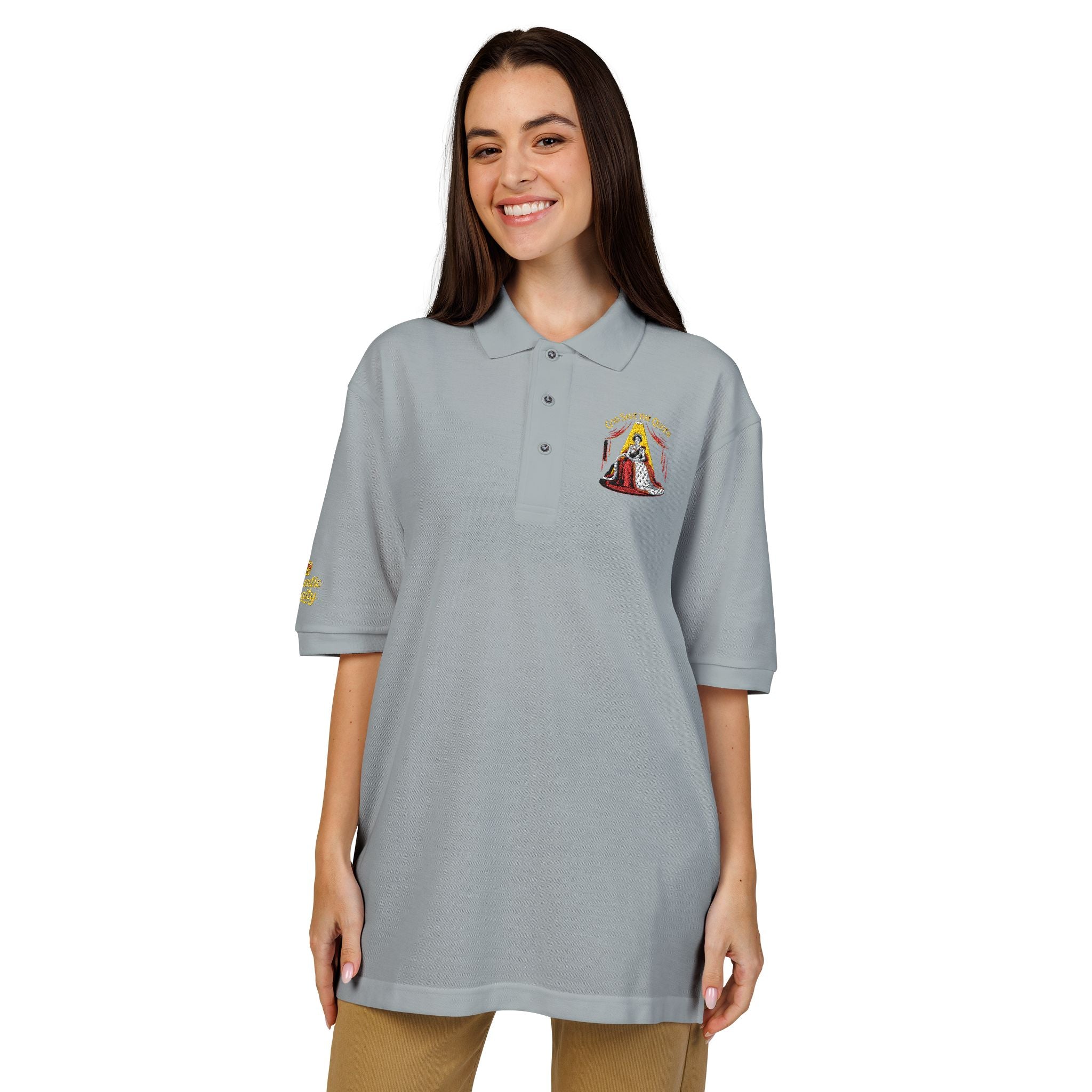 Women's "God Save The Queen" Polo Shirt