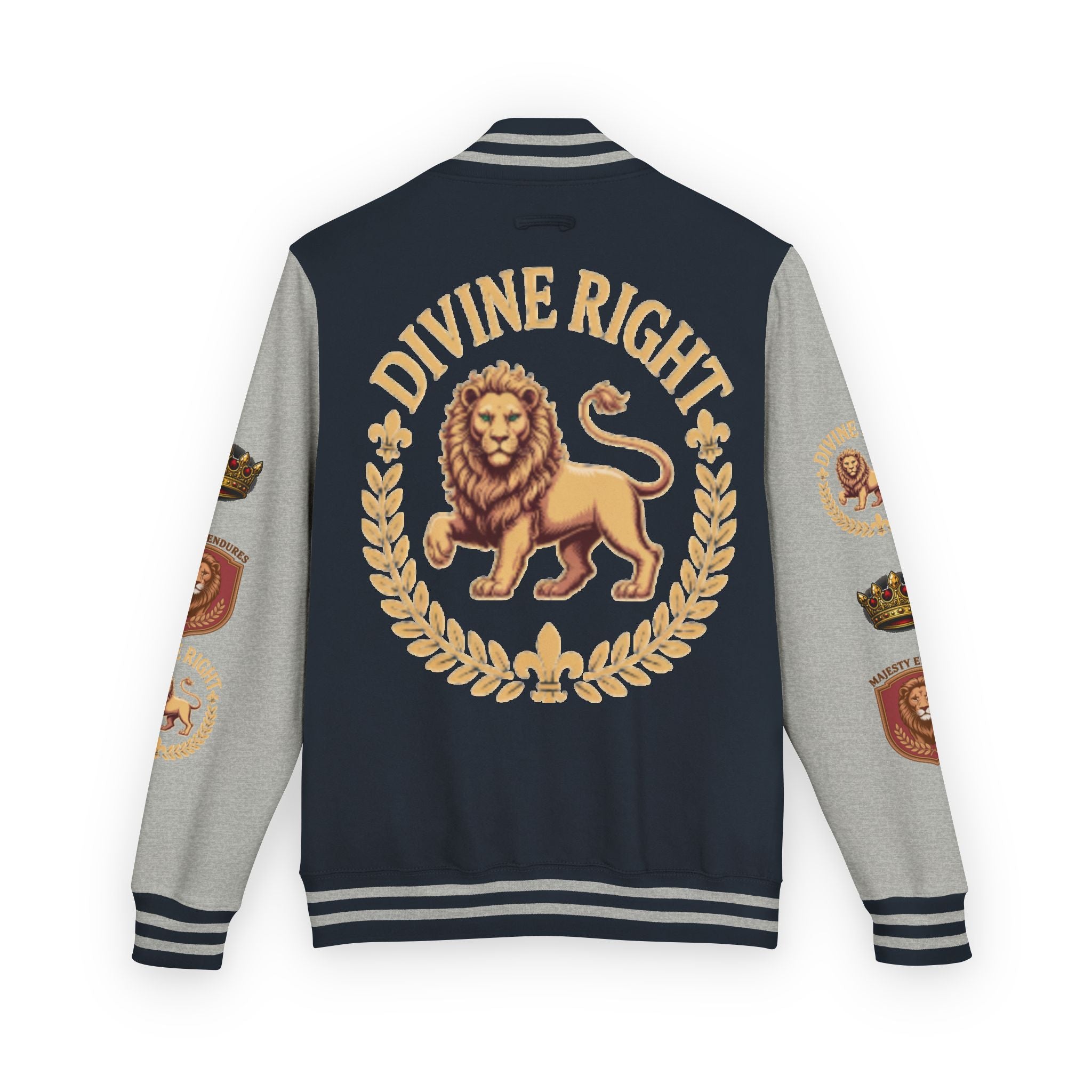 Authentic Royalty Men's "Crowned King" Letterman/Varsity Jacket