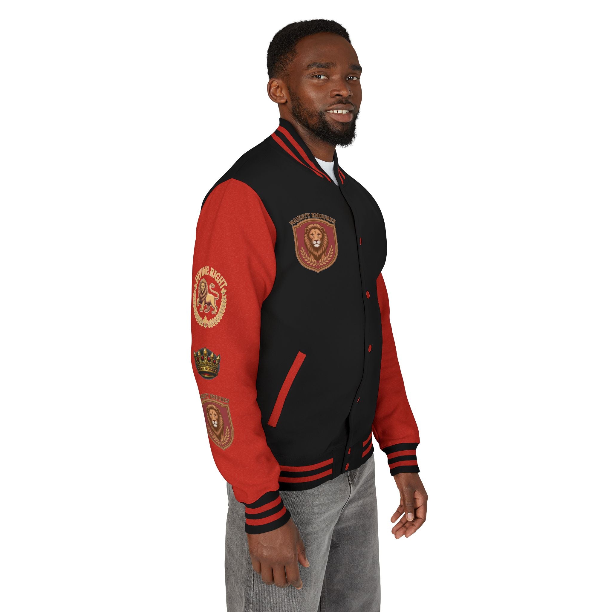 Men's "Crowned King" Varsity Jacket
