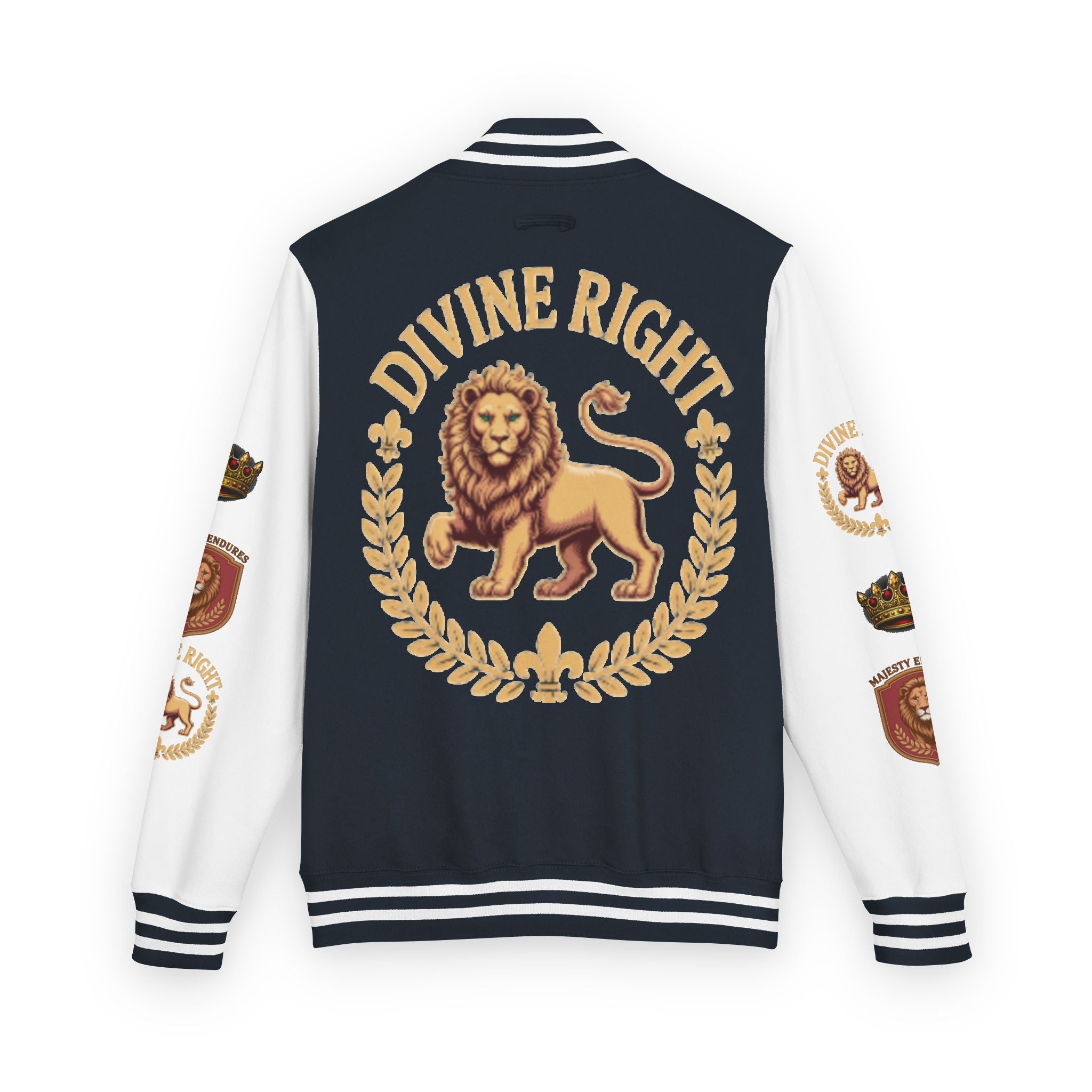 Authentic Royalty Men's "Crowned King" Letterman/Varsity Jacket