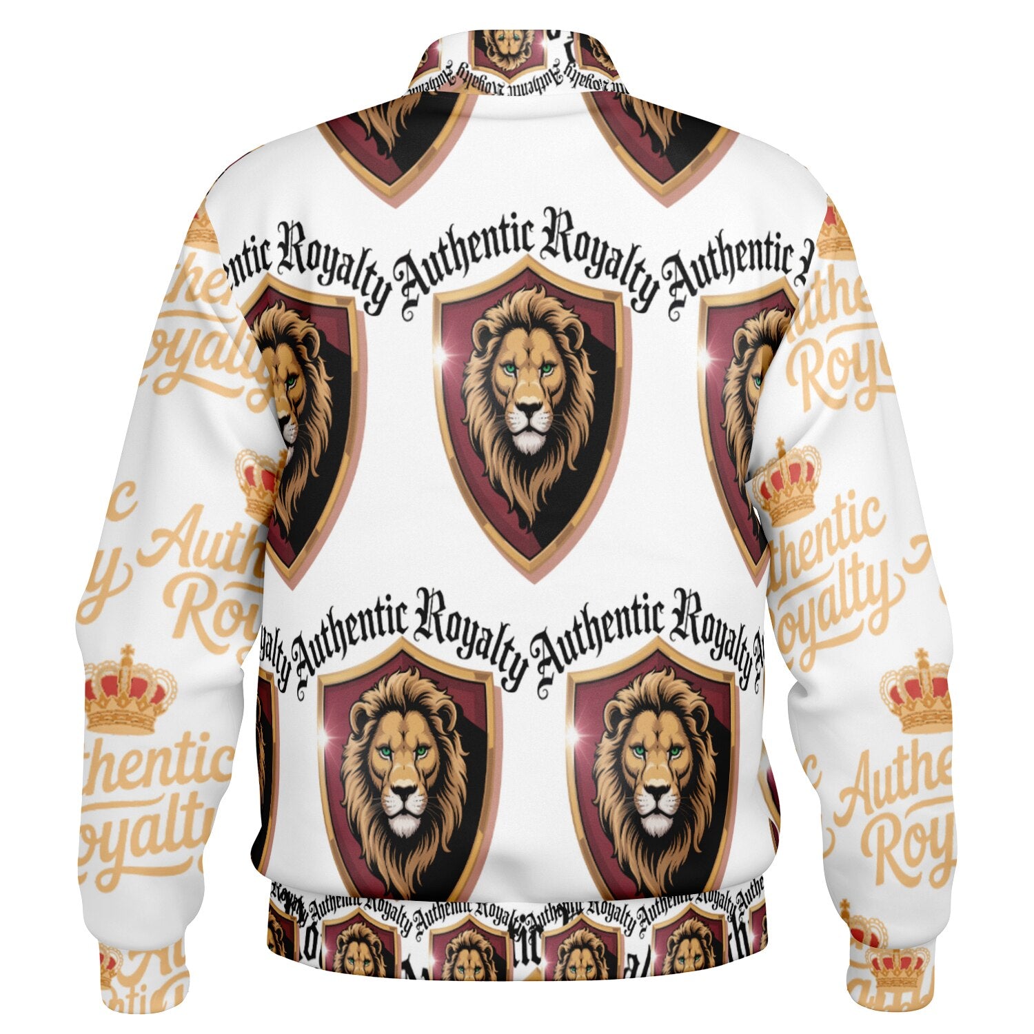 Authentic Royalty Men's "King Lion" Heavyweight Baseball Jacket