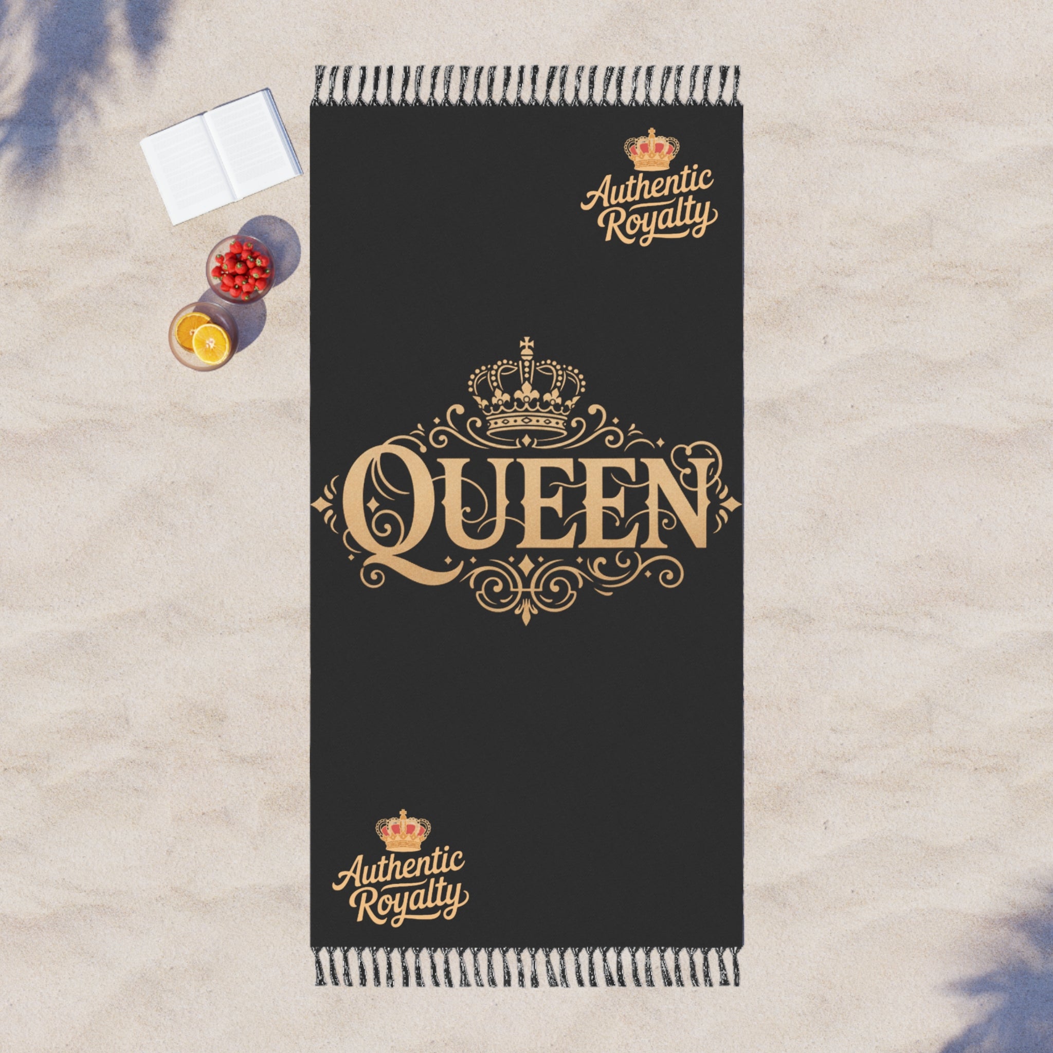 Authentic Royalty "Crowned Queen" Boho Beach Towel/Cloth