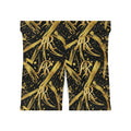Gold Brushstroke Monogram Biker Shorts