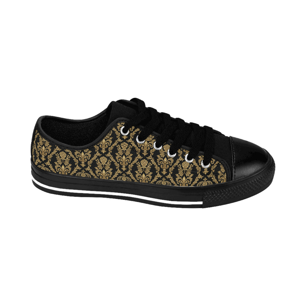 KoolKingKickz "Beige Damask" Low-Top Shoes