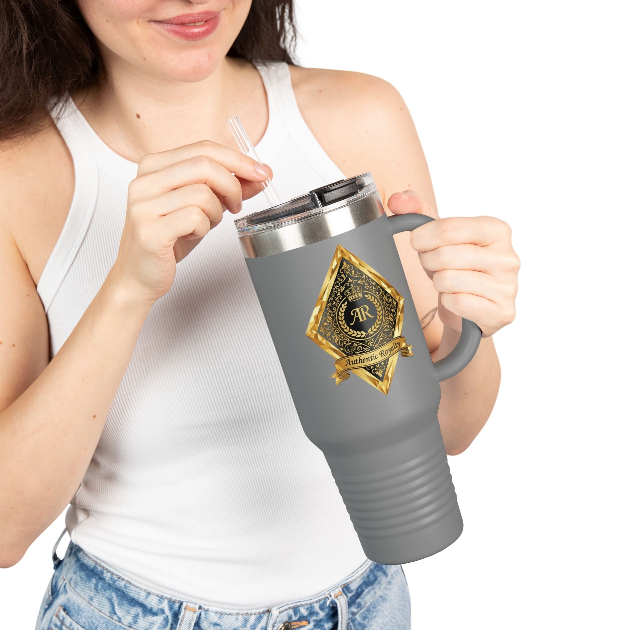 40oz "Gold Crest"  Tumbler