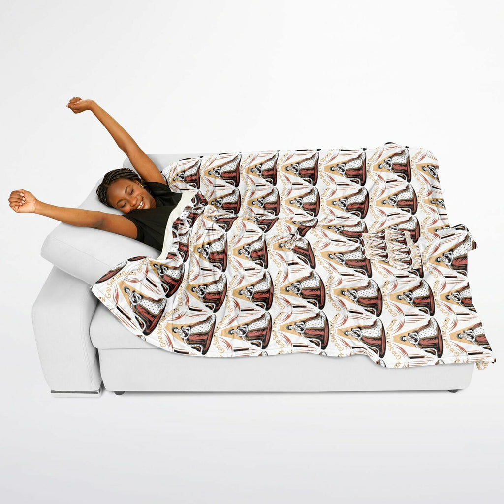 Authentic Royalty "God Save The Queen" Flannel Blanket Poncho