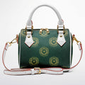 Gold & Emerald PU Leather Crossbody Handbag
