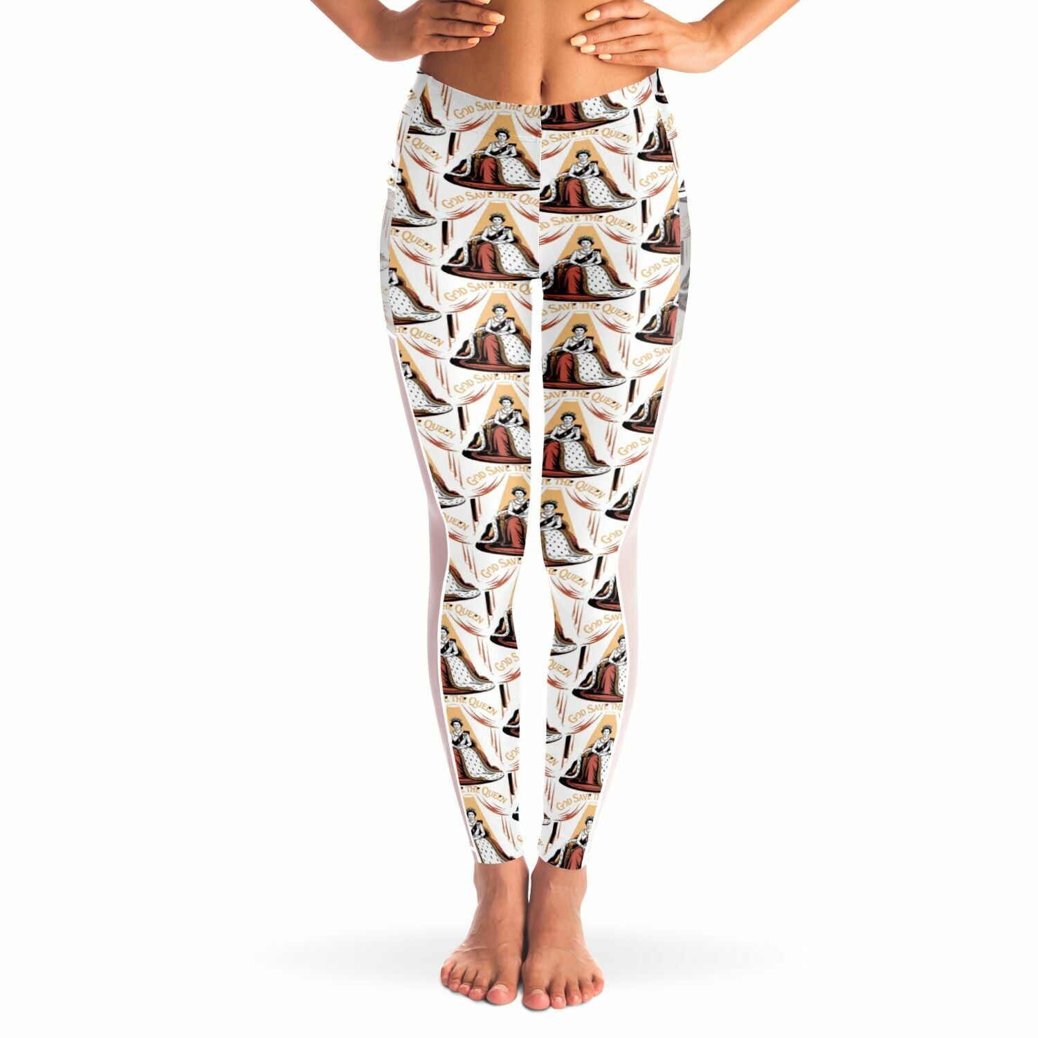 Authentic Royalty "God Save The Queen" Mesh Pocket Legging