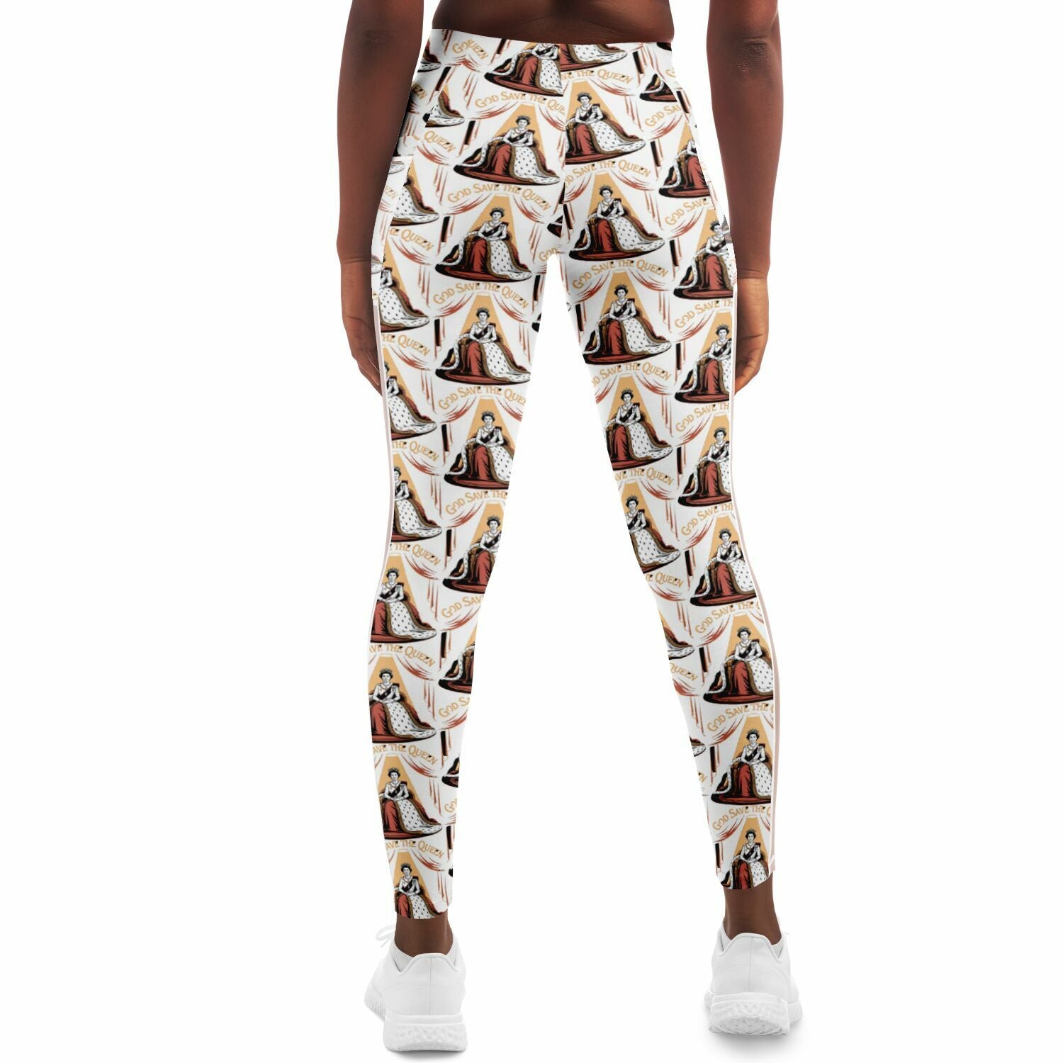 "God Save The Queen" Mesh Pocket Legging