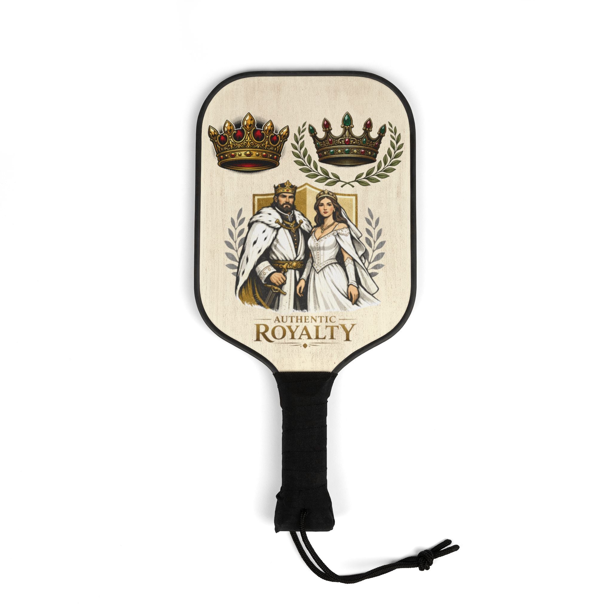 Authentic Royalty "King & Queen" Pickleball Paddle Set (2 Paddles + 2 Balls)