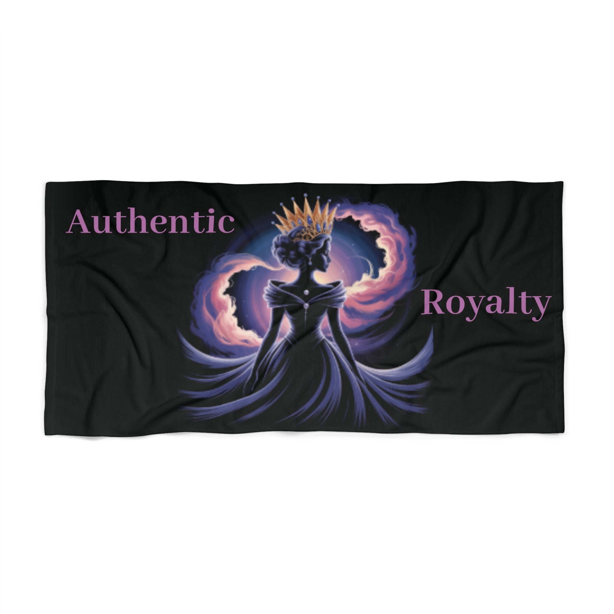 Authentic Royalty "Crowned Queen" Beach Towel