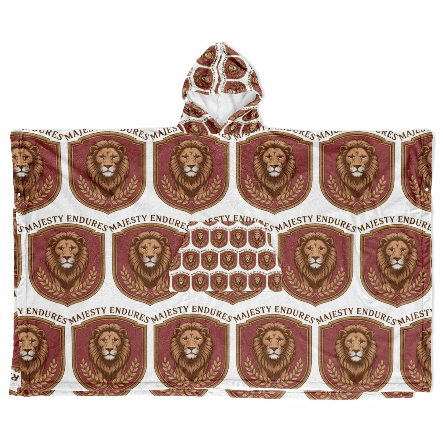 Authentic Royalty Men's "Majesty Endures" Flannel Blanket Poncho