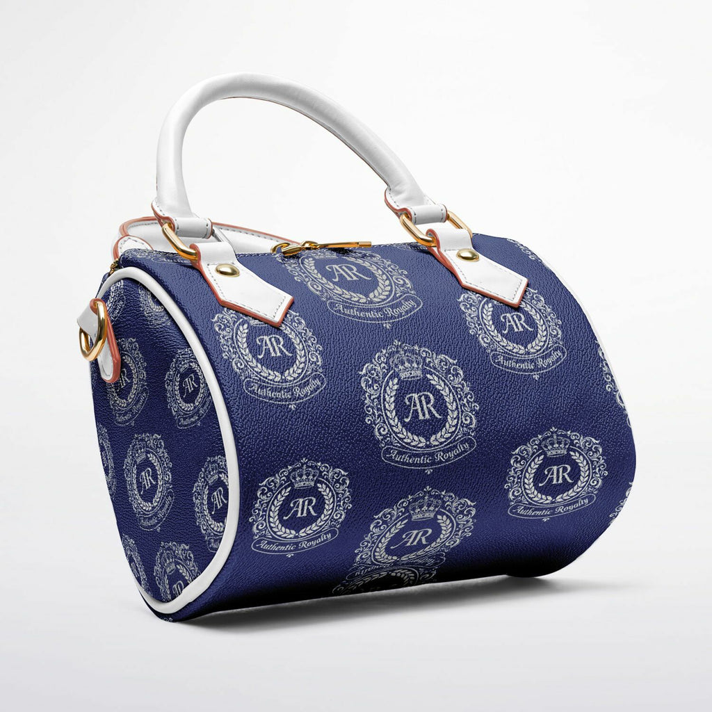 Silver & Royal Blue Crossbody Handbag