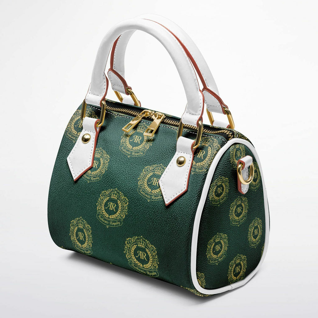 Gold & Emerald PU Leather Crossbody Handbag
