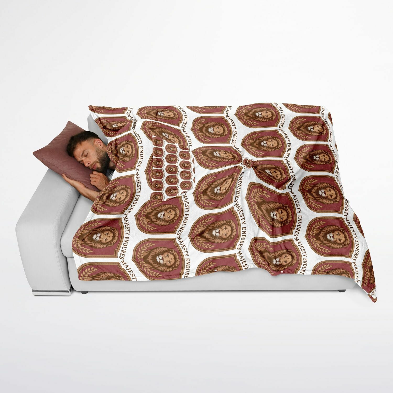 Authentic Royalty Men's "Majesty Endures" Flannel Blanket Poncho