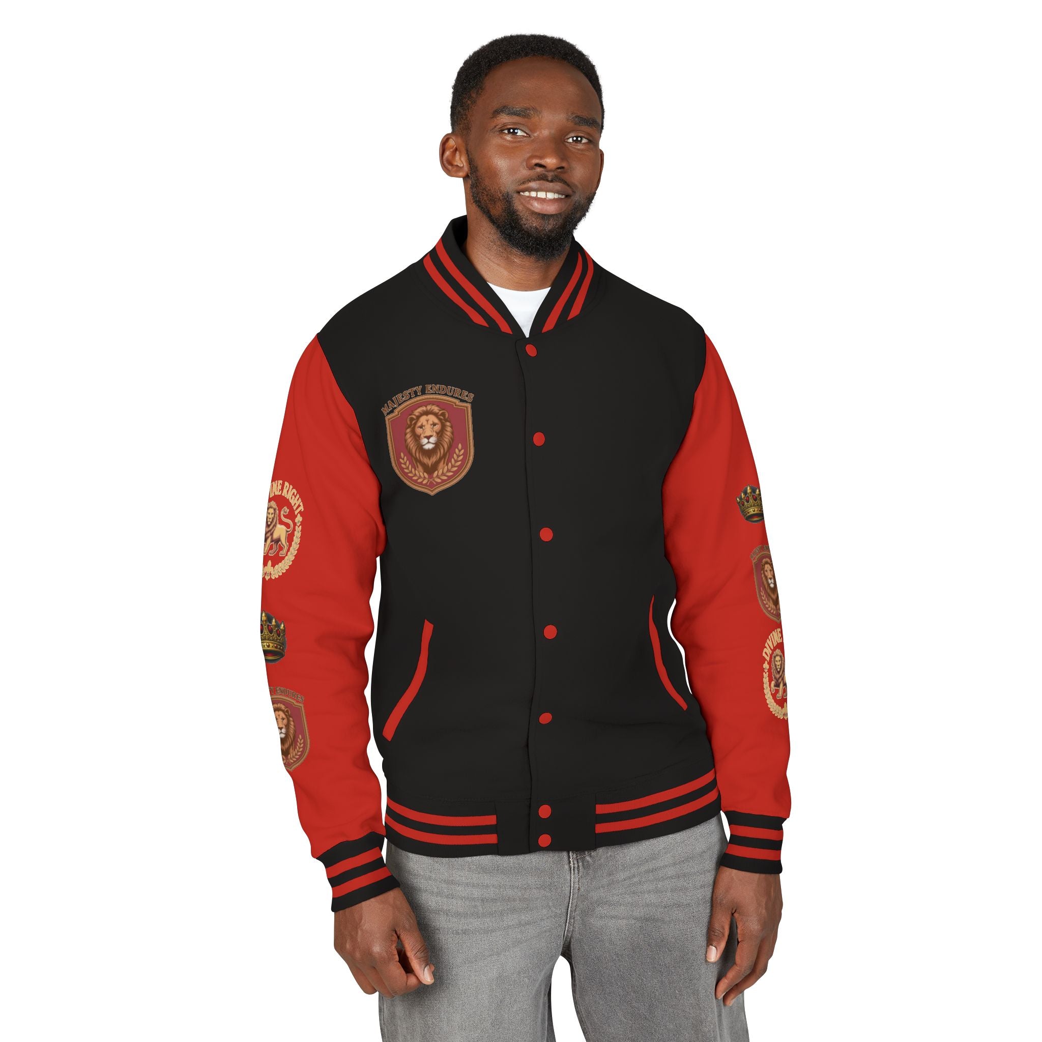 Men's "Crowned King" Varsity Jacket