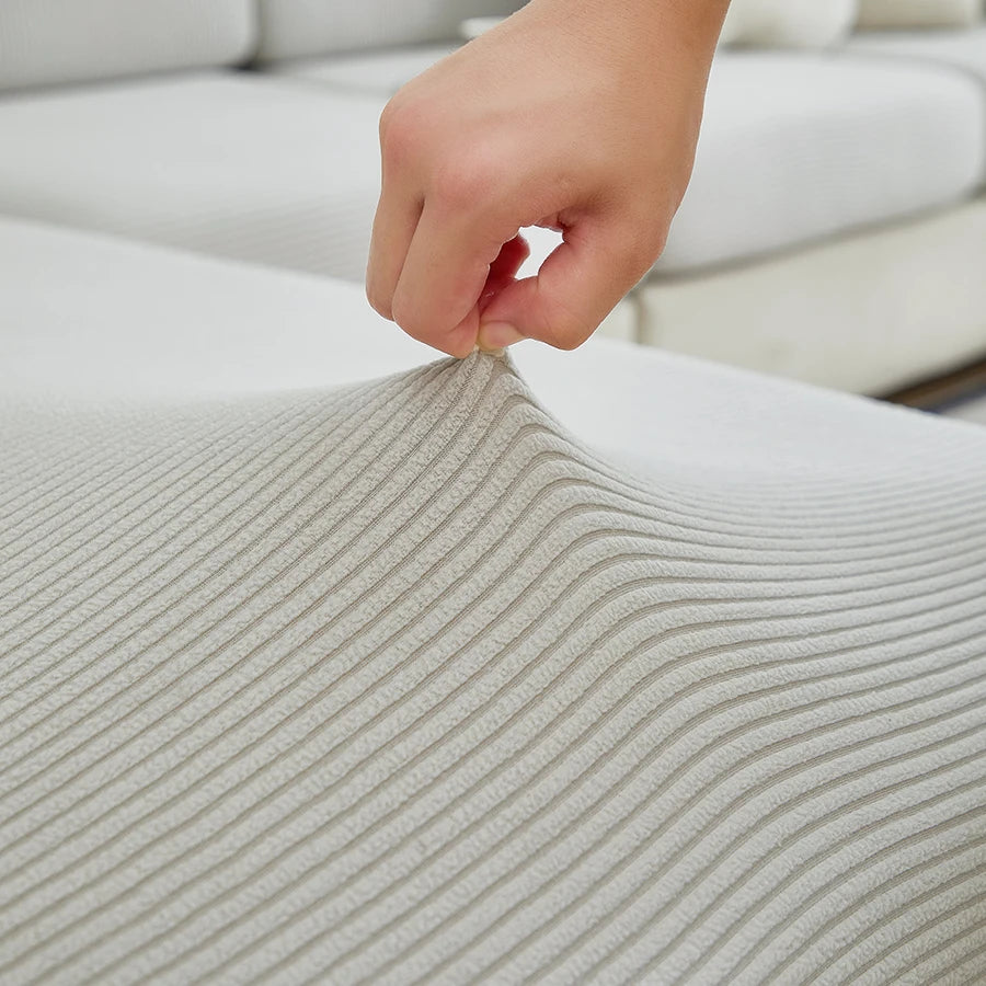 Four-season universal new solid color sofa hats jacquard all-inclusive sofa cushion covers non-slip breathable sofa hats wholesa