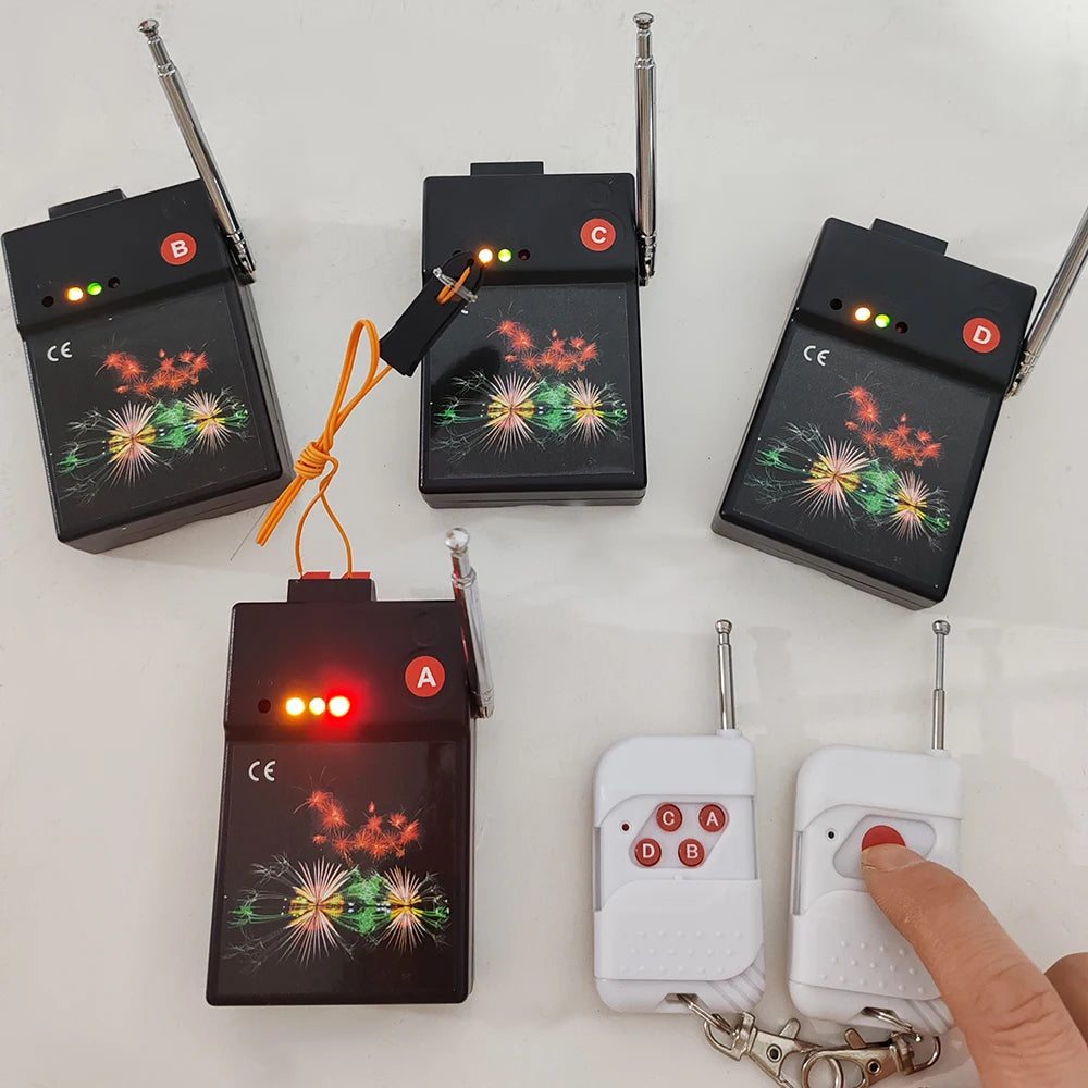 Party Supplies 4 Channels Waterproof Transmitter Wireless Remote Control Fireworks Firing System
