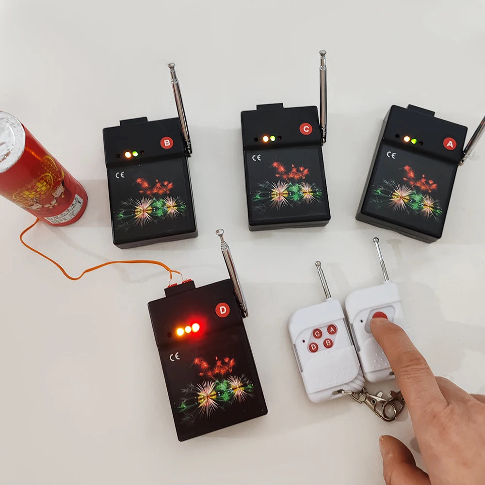 Party Supplies 4 Channels Waterproof Transmitter Wireless Remote Control Fireworks Firing System