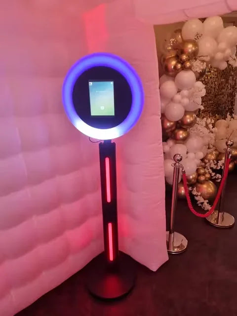 Party Supplies Ring Light Rotate Photo Booth Shell Support Pro Air iPad Photo Booth Shell with USA Warehouse