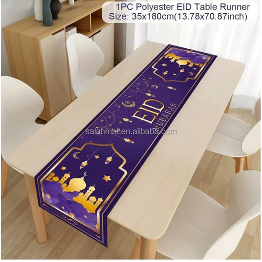 Eid Tablecloth Dinner Table Minimalist Linen Islamic Party Supplies Ramadan Gift Ramadan Decoration for Home Nordic Style