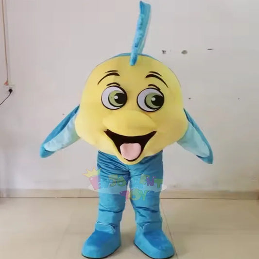 Enjoyment Blue Fish Mascot Costume Party Supplies Customized Clown Fish Mascot Fancy Dresses Suits