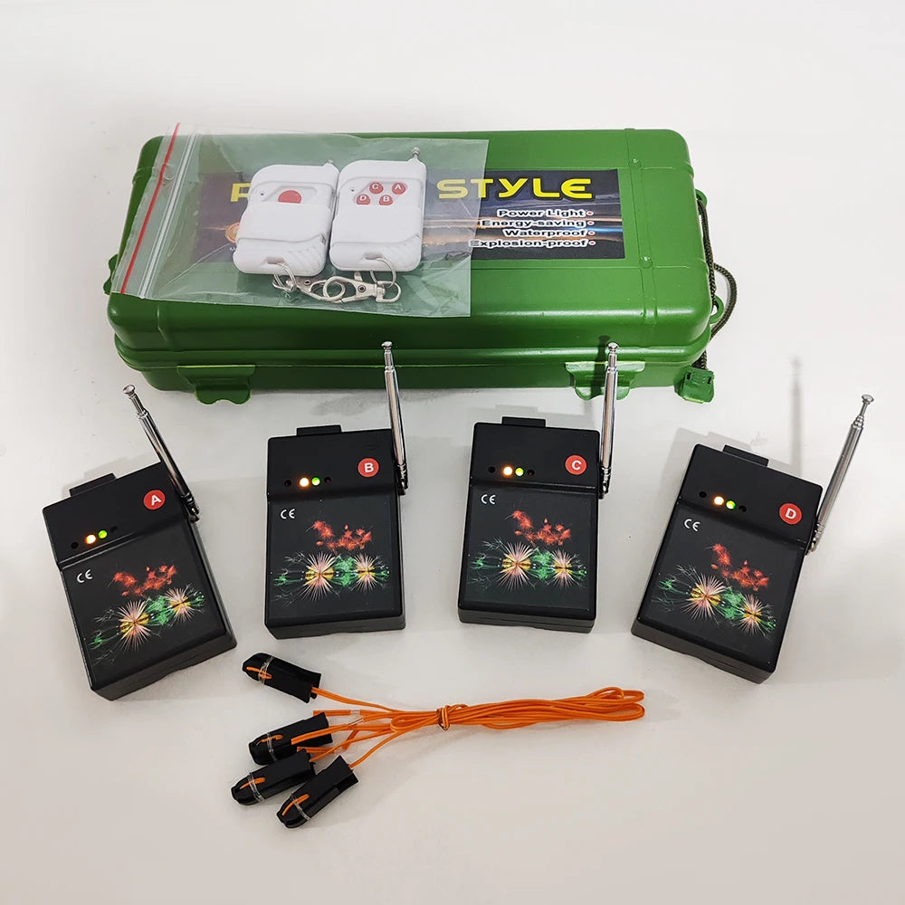 Party Supplies 4 Channels Waterproof Transmitter Wireless Remote Control Fireworks Firing System
