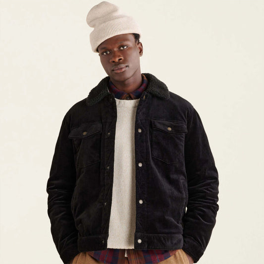 6305-SKAZI-Men's Classic Denim Trucker Jacket - Durable and Stylish, Perfect for Casual Wear and Outdoor Activities