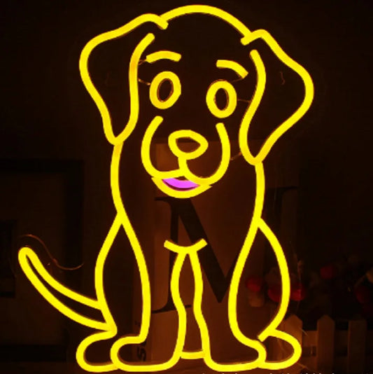 Dog Neon Sign Wall Decoration Dog Party Decoration Dog Birthday Party Supplies Bedroom
