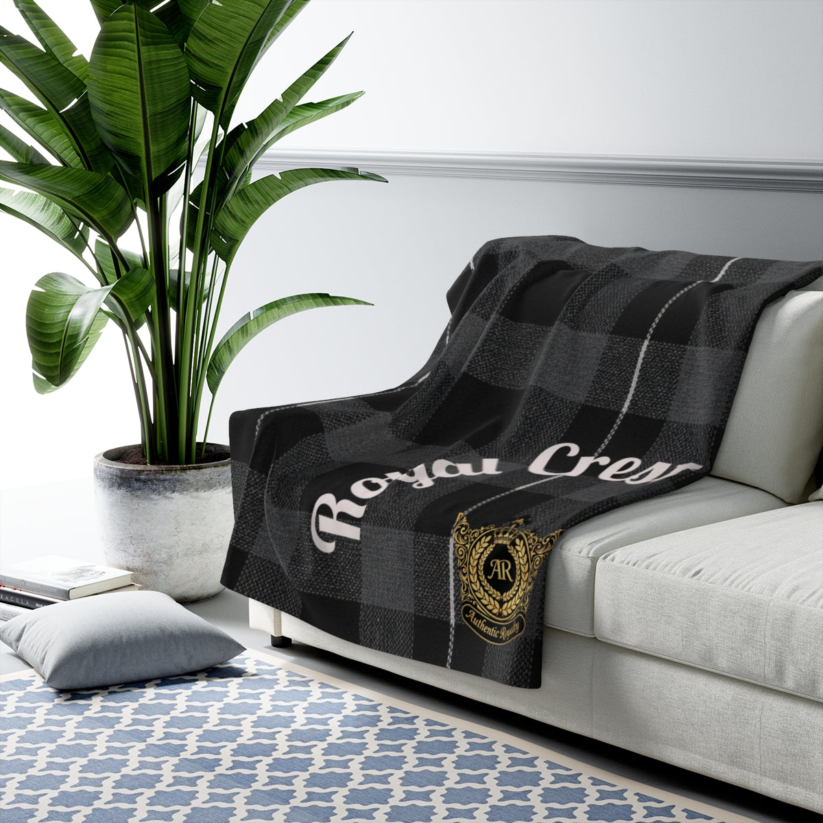 "Royal Crest" Sherpa Blanket