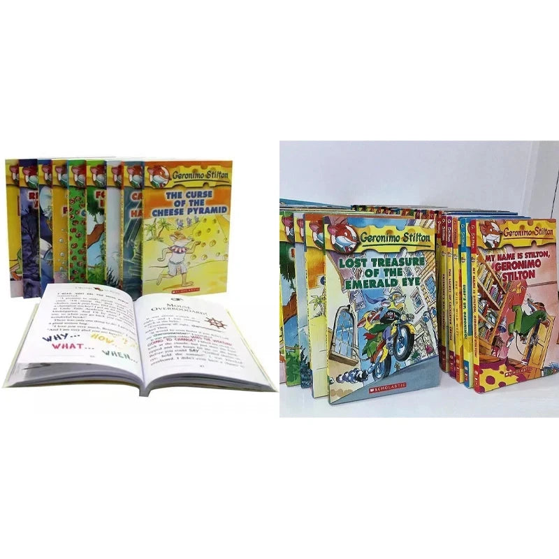 Geronimo Stilton Mouse Reporter 1-80 English Original Chapters, Bridge Books, Complete Set Of 80 Books! Education Teaching