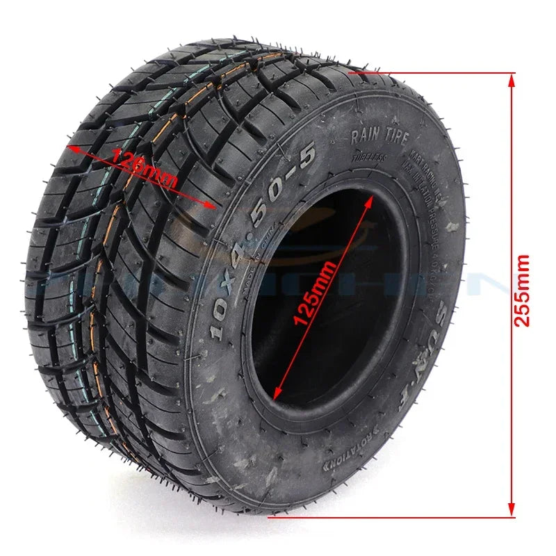 Go Kart Tires 10x4.50-5 11x7.10-5 Competitive Kart Front and Rear Tires, Anti-skid Rain Tires