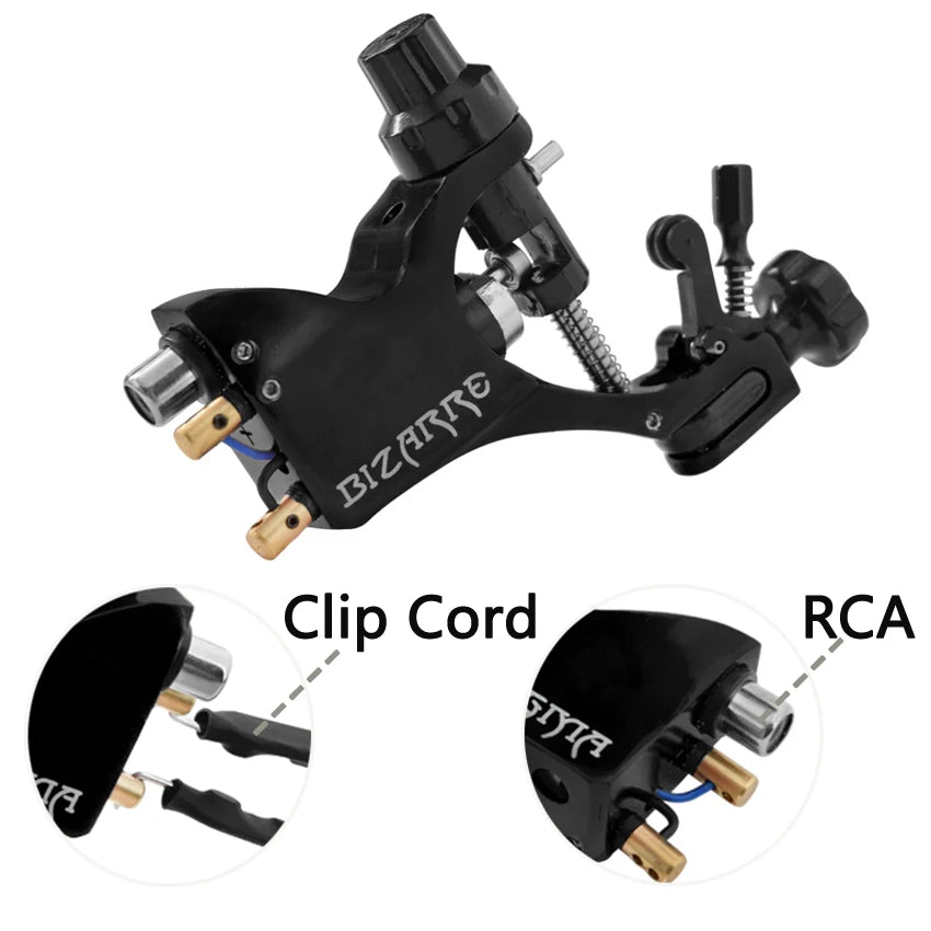 Rotary Tattoo Machine Tattoo Supplies Adjustable Stroke with Self-Locking Machine Handle Auto Lock 25mm Tattoo Grips