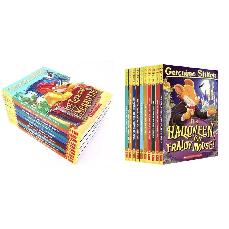 Geronimo Stilton Mouse Reporter 1-80 English Original Chapters, Bridge Books, Complete Set Of 80 Books! Education Teaching