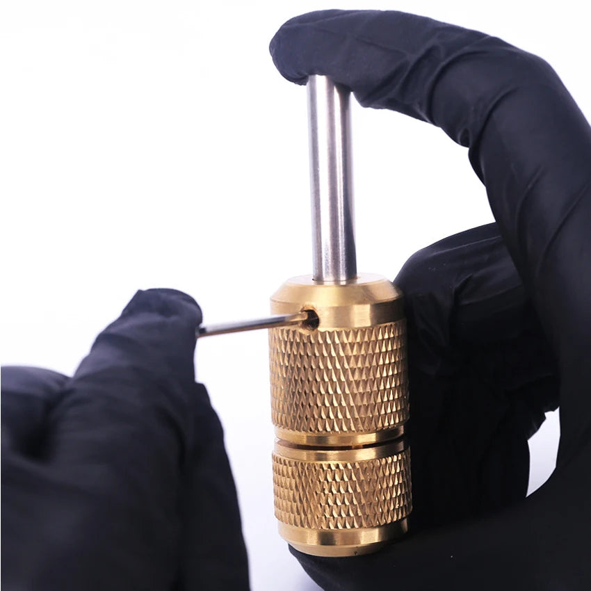 Rotary Tattoo Machine Tattoo Supplies Adjustable Stroke with Self-Locking Machine Handle Auto Lock 25mm Tattoo Grips