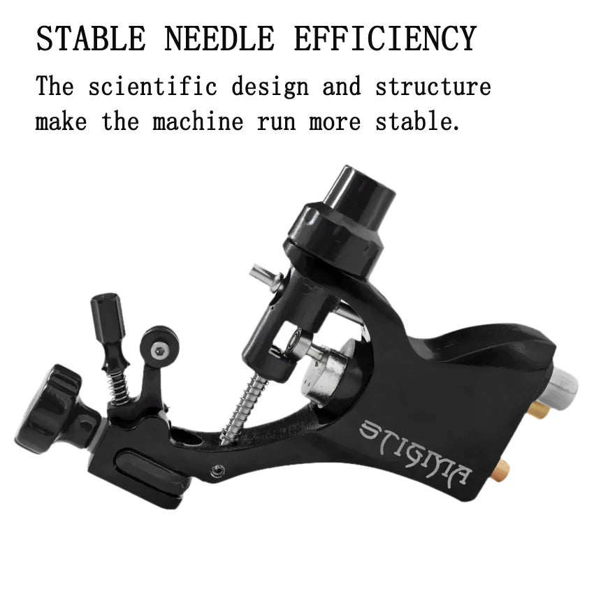 Rotary Tattoo Machine Tattoo Supplies Adjustable Stroke with Self-Locking Machine Handle Auto Lock 25mm Tattoo Grips