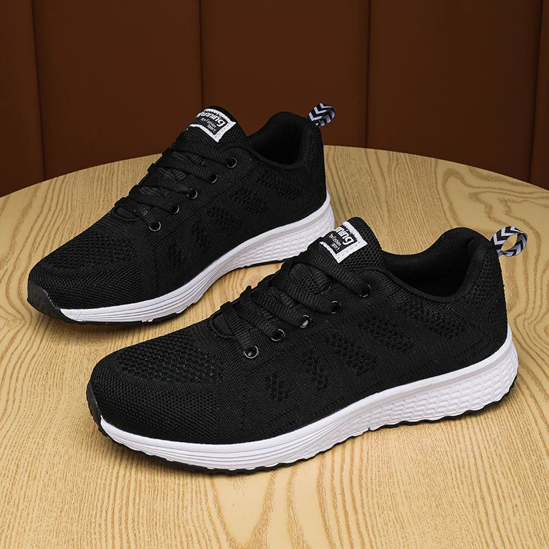 2025 Women Shoes Lightweight Running Shoes For Women Sneakers Breathable Flats Female Comfortable Sport Walking Shoes