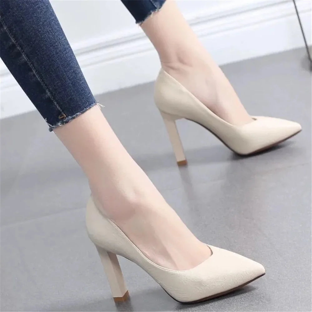 sapatos femininas women fashion sweet light weight high quality spring & summer stiletto heel shoes lady office sexy pumps b614