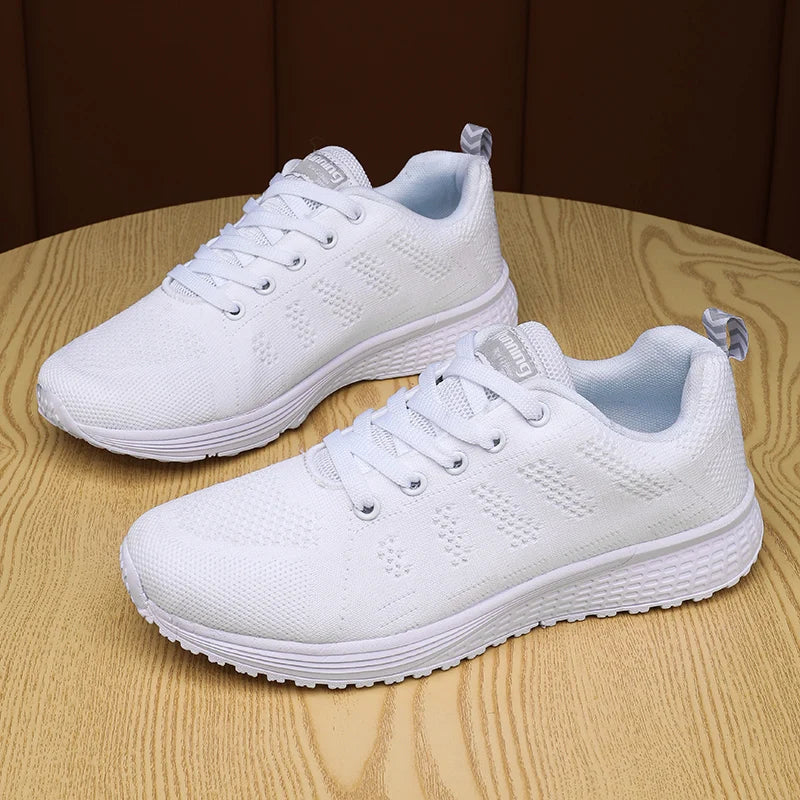 2025 Women Shoes Lightweight Running Shoes For Women Sneakers Breathable Flats Female Comfortable Sport Walking Shoes