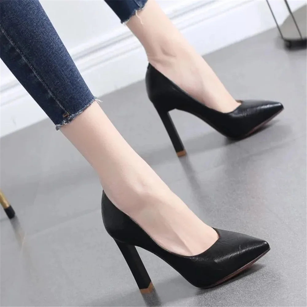 sapatos femininas women fashion sweet light weight high quality spring & summer stiletto heel shoes lady office sexy pumps b614